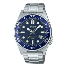 Load image into Gallery viewer, Casio Men&#39;s Analog Sporty Stainless Steel Band Watch MTD135D-2A MTD-135D-2A
