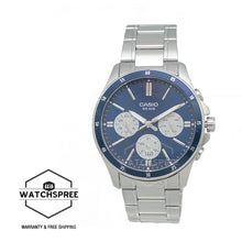 Load image into Gallery viewer, Casio Men&#39;s Analog Multi-Hand Stainless Steel Band Watch MTP1374D-2A3 MTP-1374D-2A3
