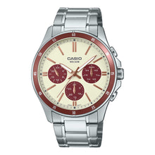 Load image into Gallery viewer, Casio Men&#39;s Analog Multi-Hand Stainless Steel Band Watch MTP1374D-5A2 MTP-1374D-5A2
