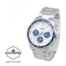 Load image into Gallery viewer, Casio Men&#39;s Analog Multi-Hand Stainless Steel Band Watch MTP1374D-7A2 MTP-1374D-7A2
