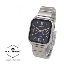 Load image into Gallery viewer, Casio Men&#39;s Analog Square Dial Stainless Steel Band Watch MTPM305D-1A2 MTP-M305D-1A2
