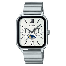 Load image into Gallery viewer, Casio Men&#39;s Analog Square Dial Stainless Steel Band Watch MTPM305D-7A2 MTP-M305D-7A2
