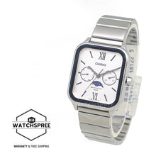 Load image into Gallery viewer, Casio Men&#39;s Analog Square Dial Stainless Steel Band Watch MTPM305D-7A2 MTP-M305D-7A2
