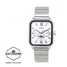 Load image into Gallery viewer, Casio Men&#39;s Analog Square Dial Stainless Steel Band Watch MTPM305D-7A2 MTP-M305D-7A2
