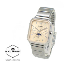 Load image into Gallery viewer, Casio Men&#39;s Analog Square Dial Stainless Steel Band Watch MTPM305D-9A MTP-M305D-9A
