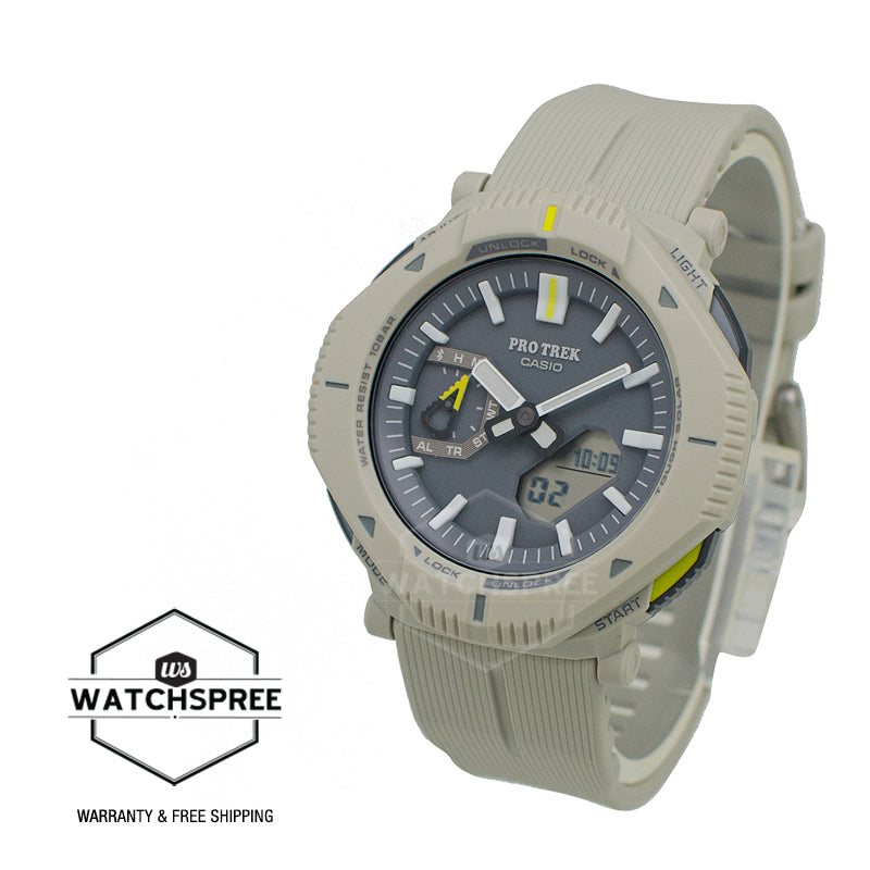 Casio Pro Trek PRJB-001 Lineup Bluetooth¶© Tough Solar Bio-Based Off White Resin Watch PRJB001-7D PRJ-B001-7D PRJ-B001-7