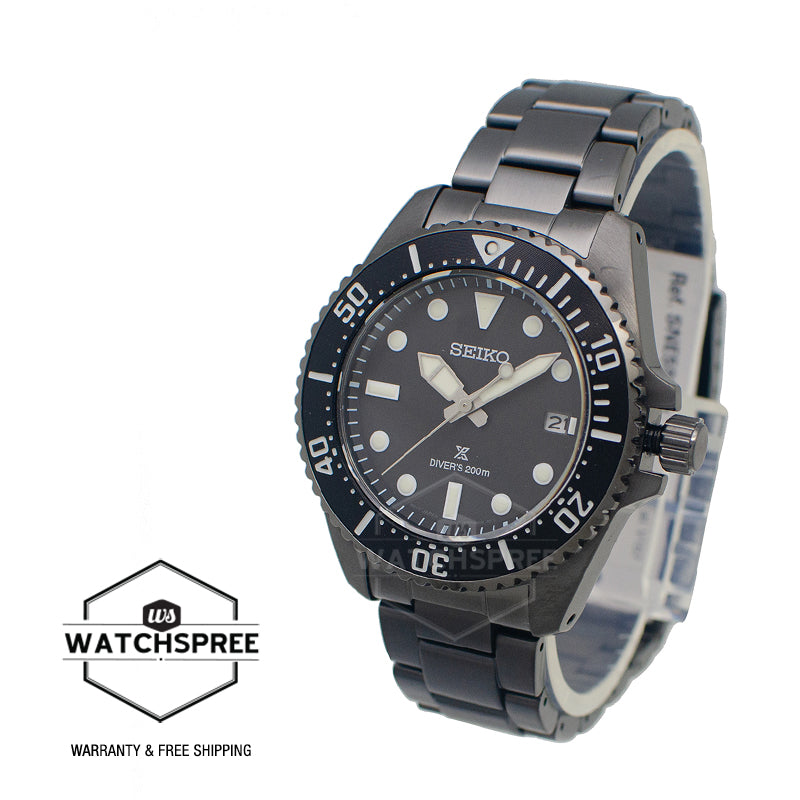 Seiko Prospex Solar Diver's Black Stainless Steel Band Watch SNE599P1 (LOCAL BUYERS ONLY)