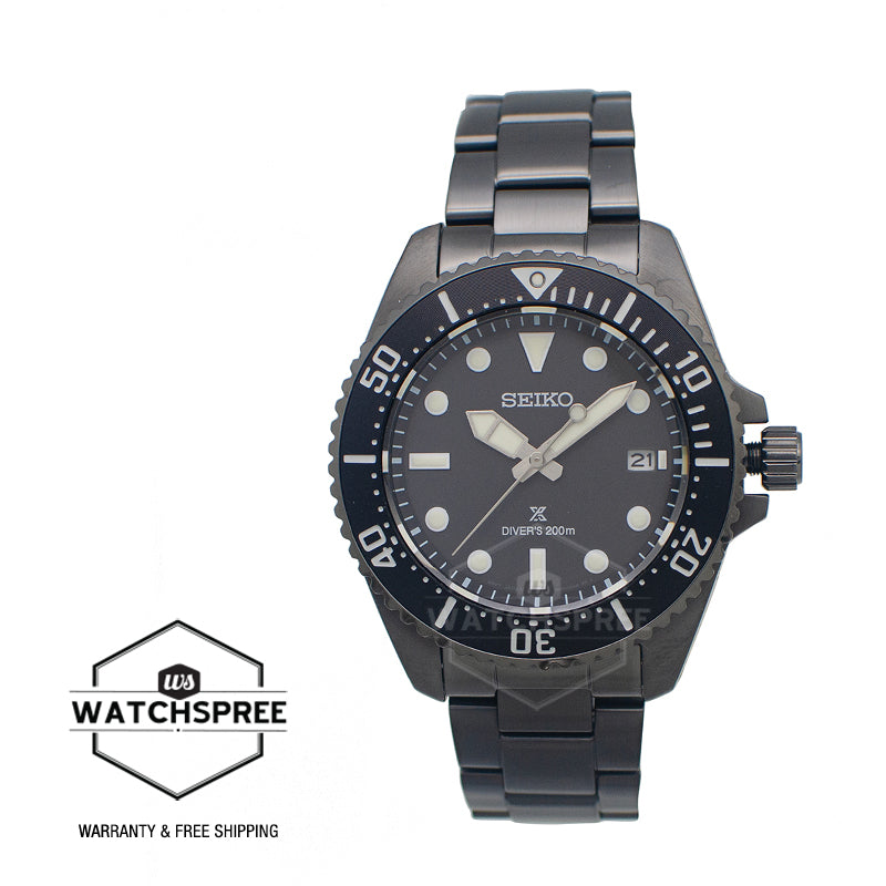 Seiko Prospex Solar Diver's Black Stainless Steel Band Watch SNE599P1 (LOCAL BUYERS ONLY)