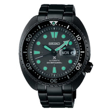 Load image into Gallery viewer, Seiko Prospex Automatic Diver&#39;s The Black Series Black Stainless Steel Band Watch SRPK43K1
