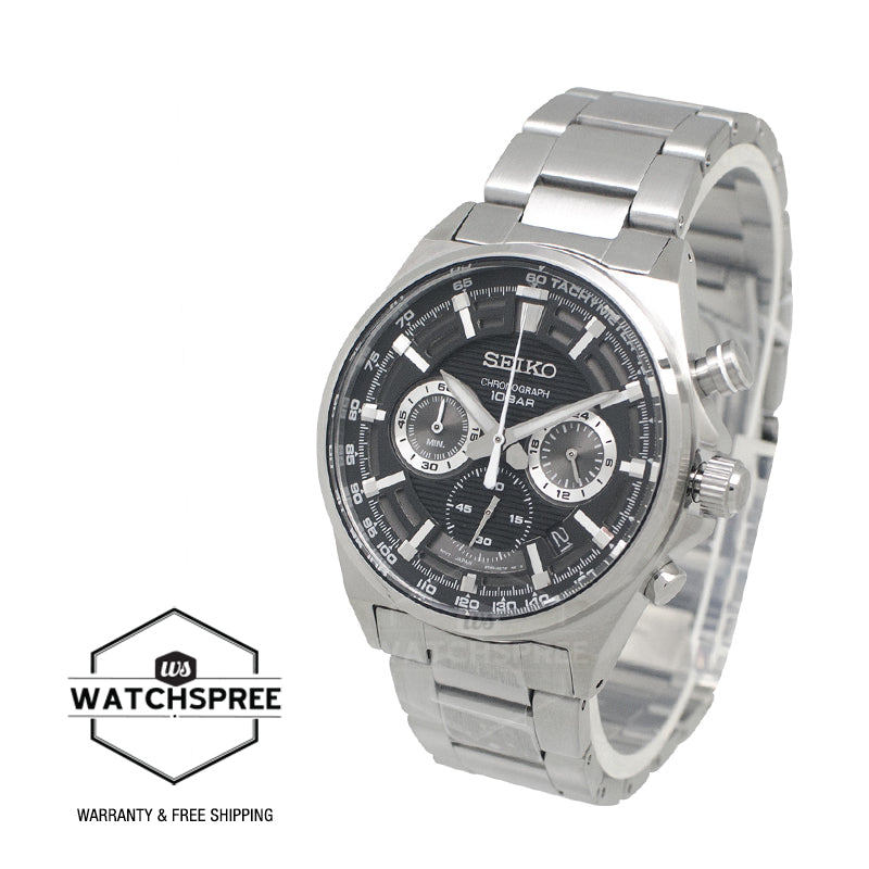 Seiko Chronograph Quartz Stainless Steel Band Watch SSB397P1 | Watchspree