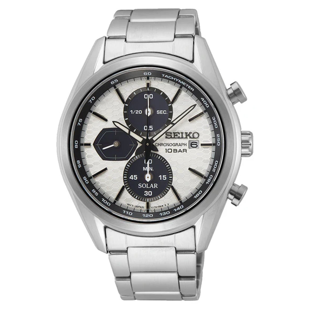 Seiko Solar Chronograph Stainless Steel Band Watch SSC769P1 