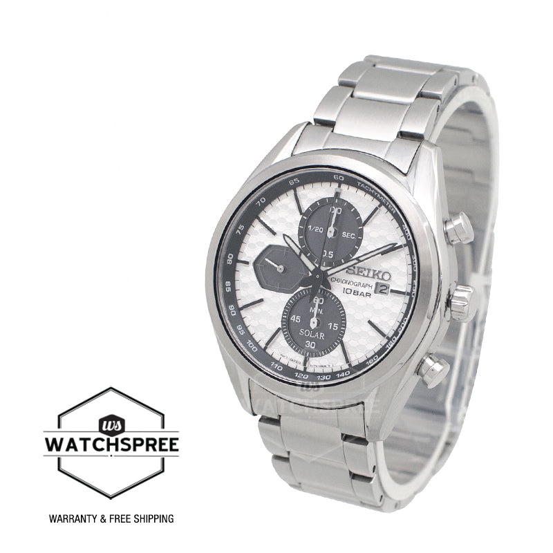 Seiko Solar Chronograph Stainless Steel Band Watch SSC769P1