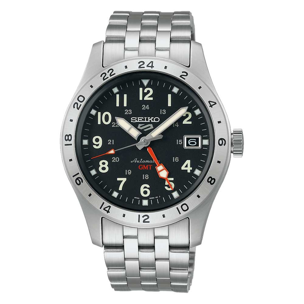 Seiko 5 Sports Automatic GMT Field Series Stainless Steel Band Watch SSK023K1