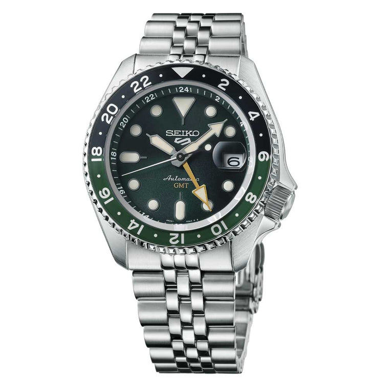 Seiko 5 Sports Automatic GMT SKX Sports Style Stainless Steel Band Watch SSK035K1