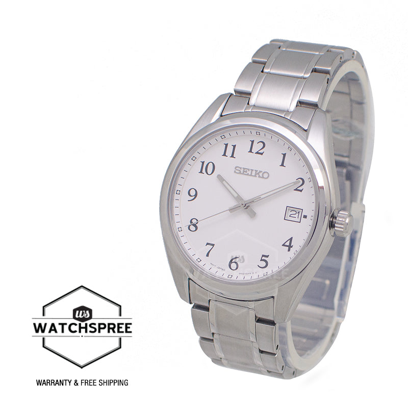 Seiko Quartz Stainless Steel Band Watch SUR459P1