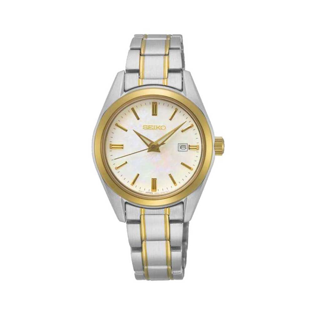 Seiko Women's Quartz Two-Tone Stainless Steel Band Watch SUR636P1