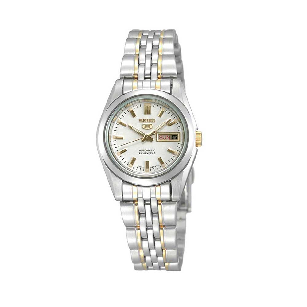 Seiko 5 Women?s Automatic Two-Tone Stainless Steel Band Watch SYMA35K1