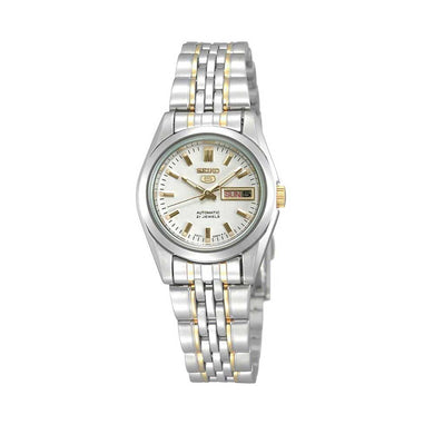 Seiko 5 Women?s Automatic Two-Tone Stainless Steel Band Watch SYMA35K1