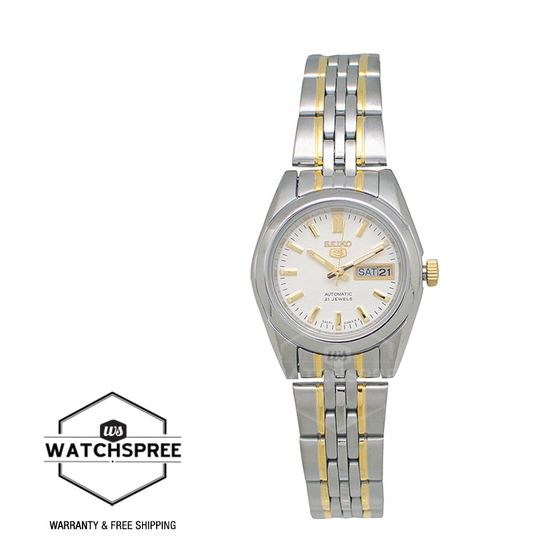 Seiko 5 Women's Automatic Two-Tone Stainless Steel Band Watch SYMA35K1