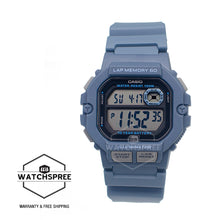 Load image into Gallery viewer, Casio Digital Dual Time Blue Resin Band Watch WS1400H-2A WS-1400H-2A
