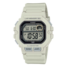 Load image into Gallery viewer, Casio Digital Dual Time Off-White Resin Band Watch WS1400H-8A WS-1400H-8A
