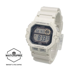 Load image into Gallery viewer, Casio Digital Dual Time Off-White Resin Band Watch WS1400H-8A WS-1400H-8A
