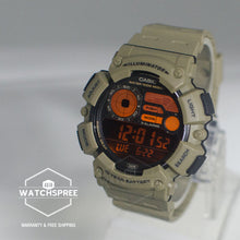 Load image into Gallery viewer, Casio Digital Dual Time Khaki Resin Band Watch WS1500H-5B WS-1500H-5B
