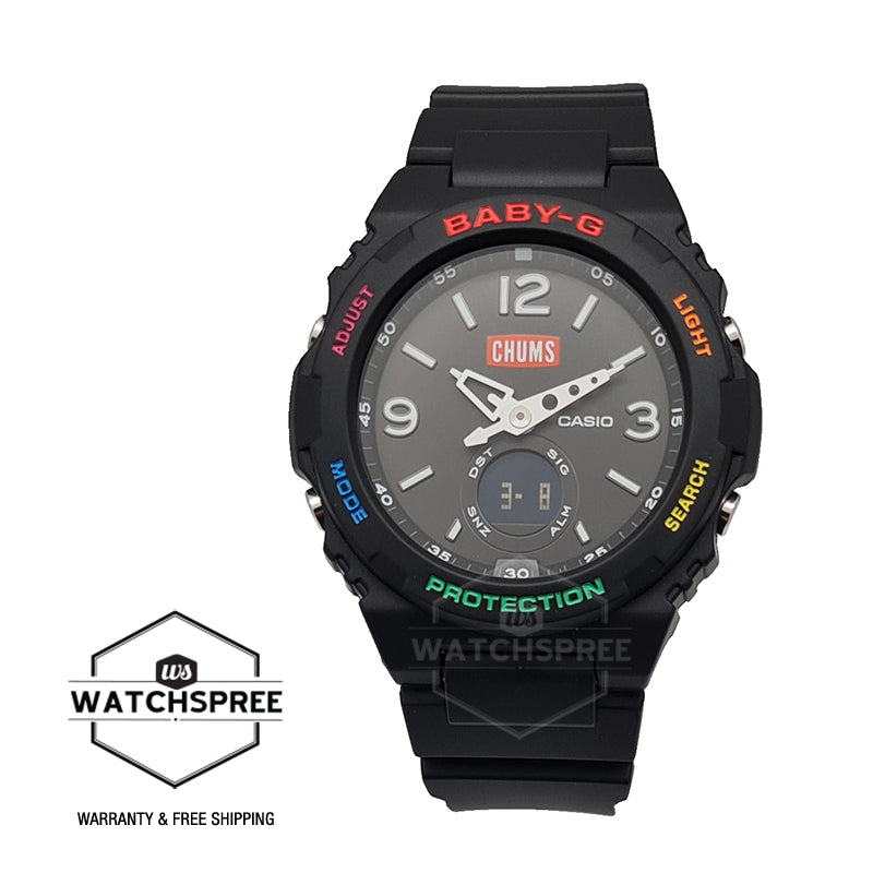 Casio Baby-G CHUMS Collaboration Model Black Resin Band Watch