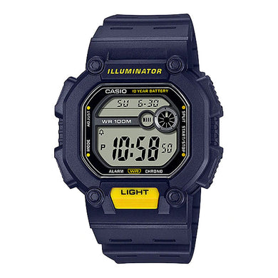 Casio Digital Blue Resin Band Watch W737H-2A W-737H-2A Watchspree