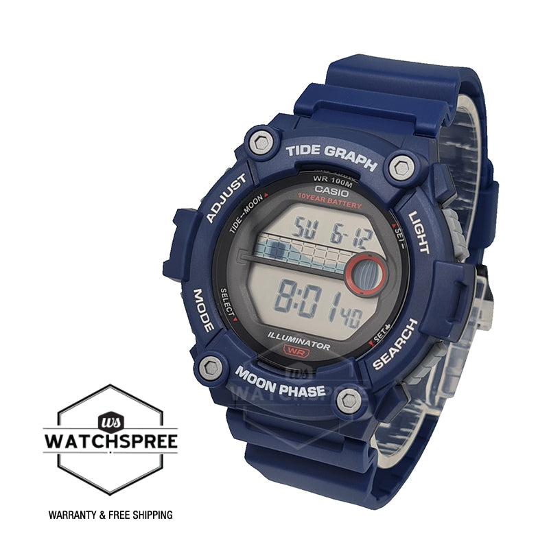 Casio WS-1300H-2A Band Digital – WS1300H-2A Watch Resin Watchspree Blue
