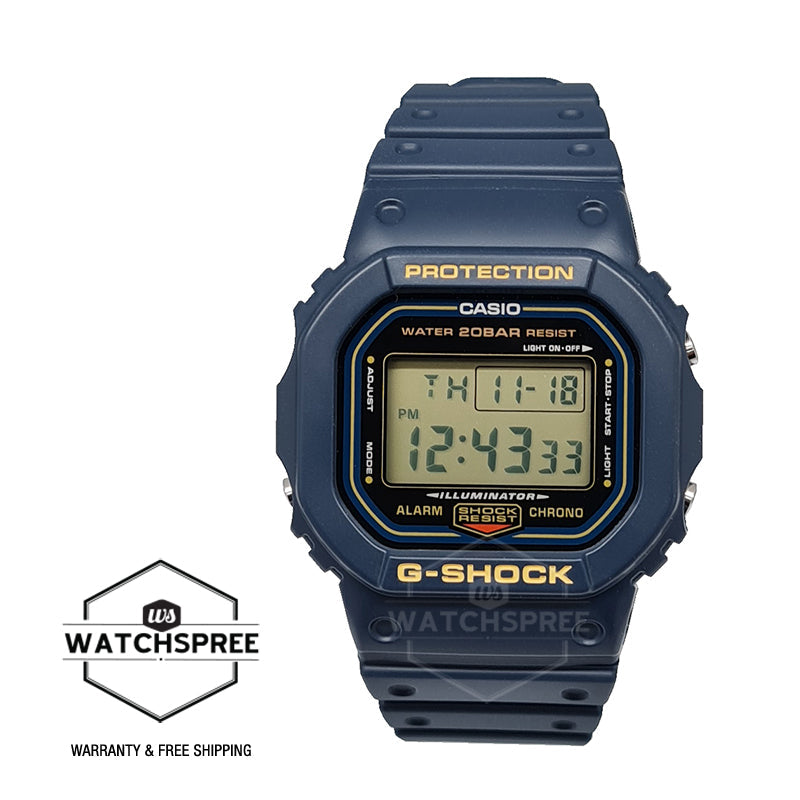 Casio G-Shock DW-5600 Lineup Blue Resin Band Watch DW5600RB-2D DW ...