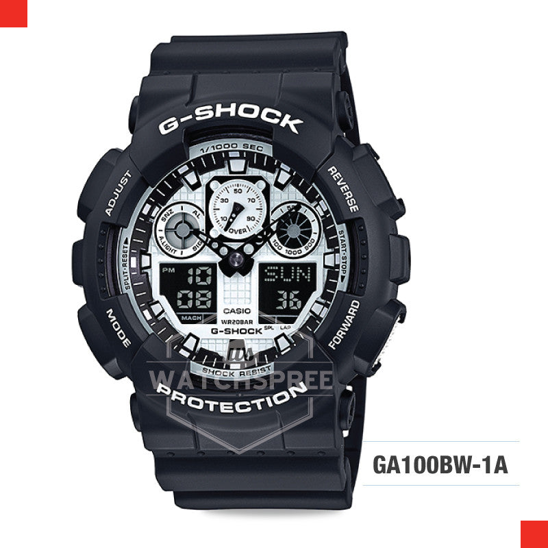 Casio G-Shock Extra Large Series Watch GA100BW-1A Watchspree