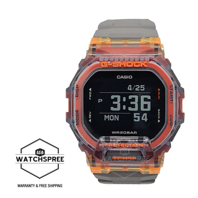 Casio G-Shock G-SQUAD BluetoothÇïƒ?? Grey Resin Band Watch GBD200SM-1A5 GBD-200SM-1A5