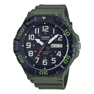 Casio Men's Standard Analog Military Green Resin Band Watch MRW210H-3A MRW-210H-3A Watchspree