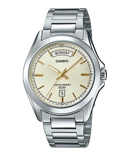 Casio Men's Standard Analog Silver Stainless Steel Band Watch MTP1370D-9A MTP-1370D-9A Watchspree