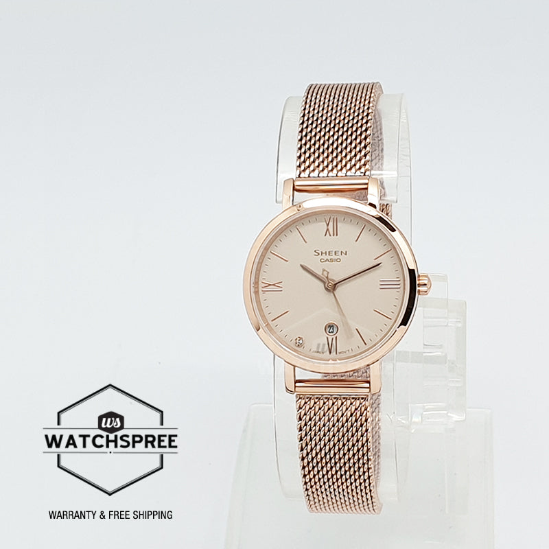 Casio sheen pink clearance gold