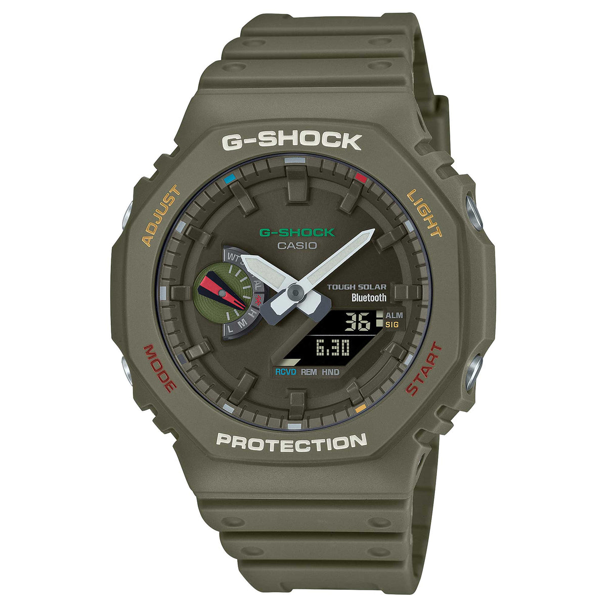 Casio G-Shock GA-2100 Lineup Carbon Core Guard Structure Bluetooth ...