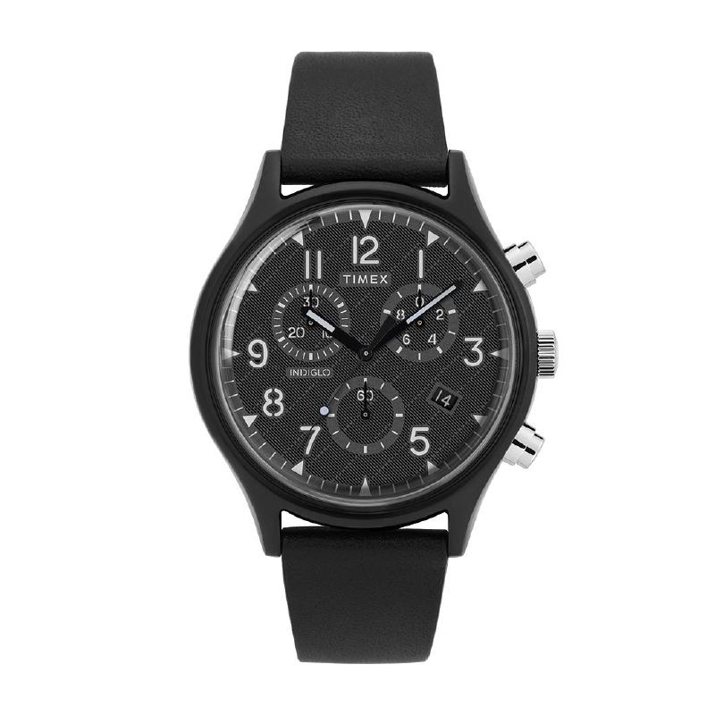 Timex Men's MK1 Supernova Chronograph Leather Strap Watch TW2T29500