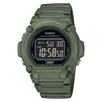 Casio Standard Sporty Digital Watch W219HC-3B W-219HC-3B